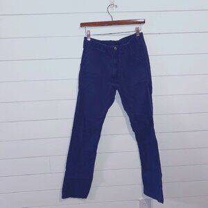 Topo Designs men's Large 30 Navy Pants with Button Closure – Rugged, Stylish